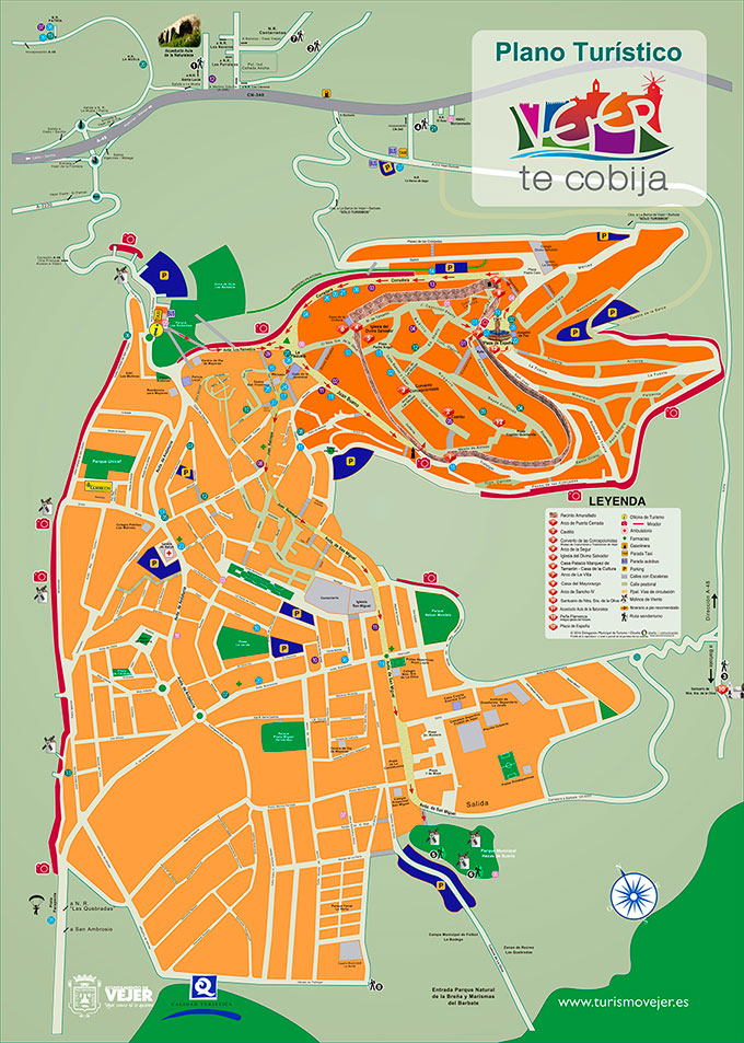 Vejer de la Frontera Mapa