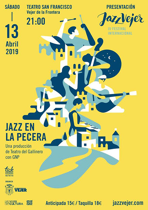 Cartel Concierto Presentación Festival de Jazz Vejer